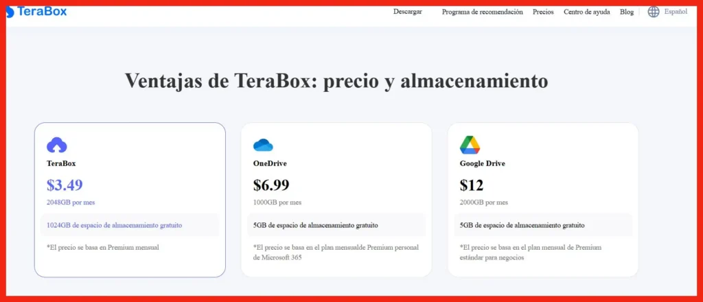 TeraBox-Ventajas