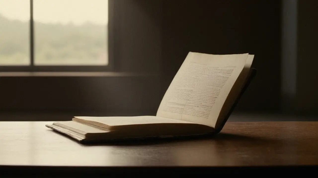 Libro antiguo de COBOL en escritorio histórico