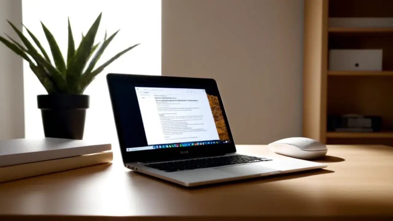 Escritorio moderno con detalles realistas profesionales