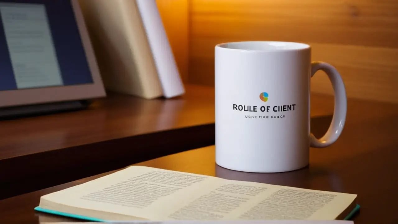 Libro sobre clientes abierto en escritorio