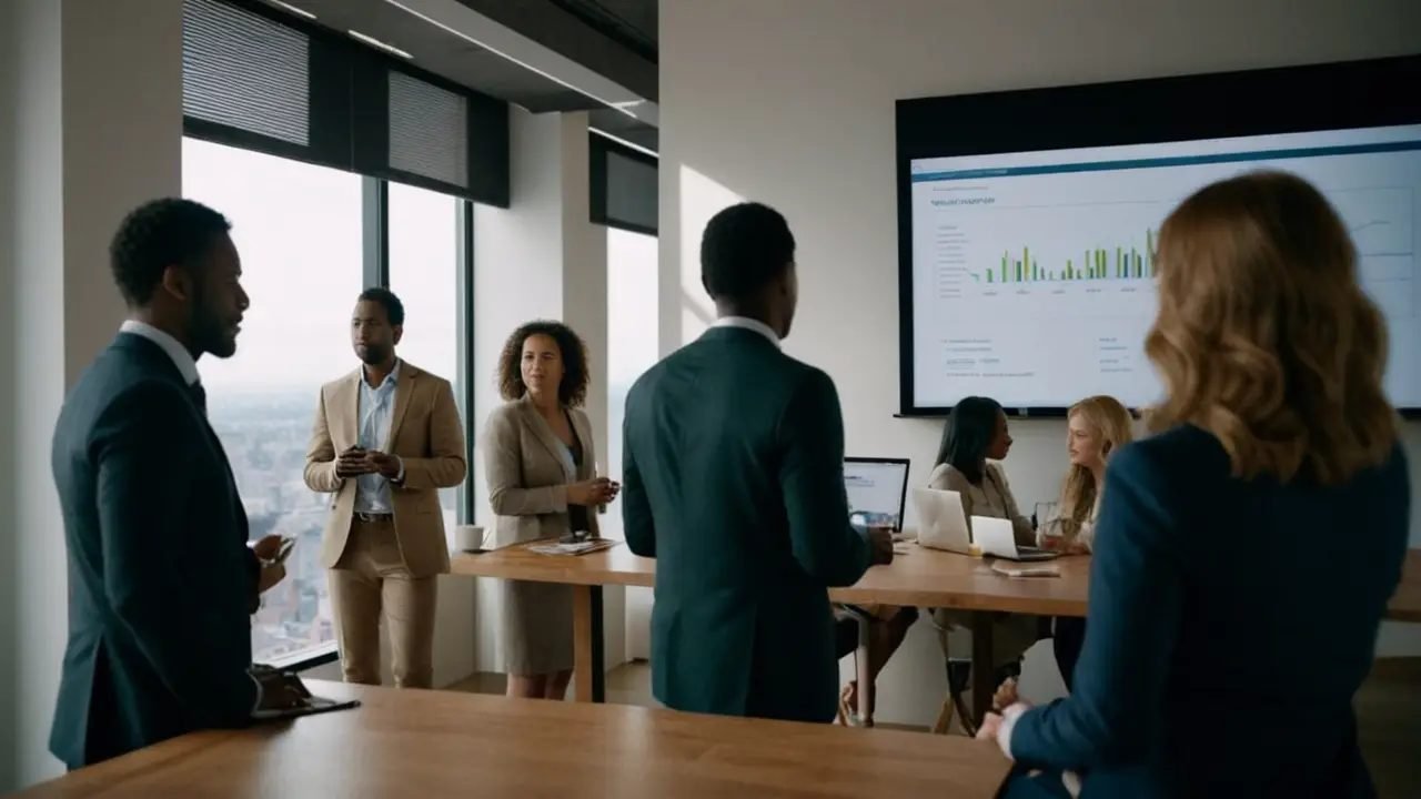 Jóvenes profesionales colaboran en co-working latinoamericano