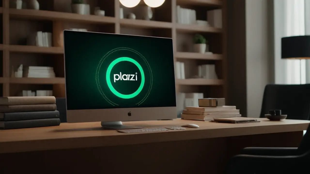 Pantalla muestra logo Platzi y timeline diseños