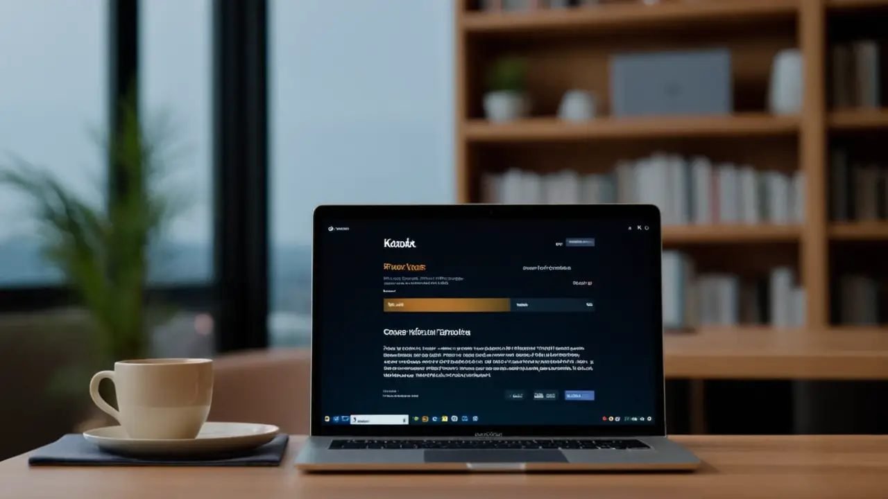 Laptop muestra precios Platzi con luz natural
