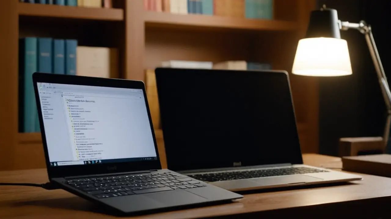 Escritorio con código Python y operador %