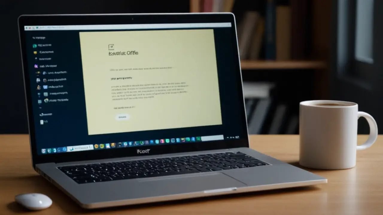 Laptop mostrando RAR y ZIP en escritorio