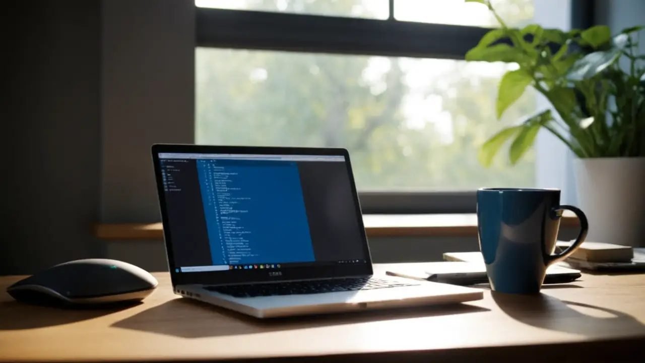 Desarrollador codifica Nest JS en escritorio